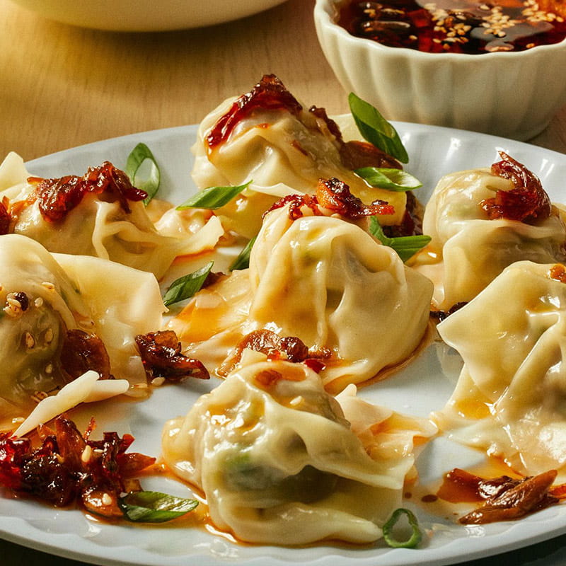 Drowned Chili Crisp Dumplings