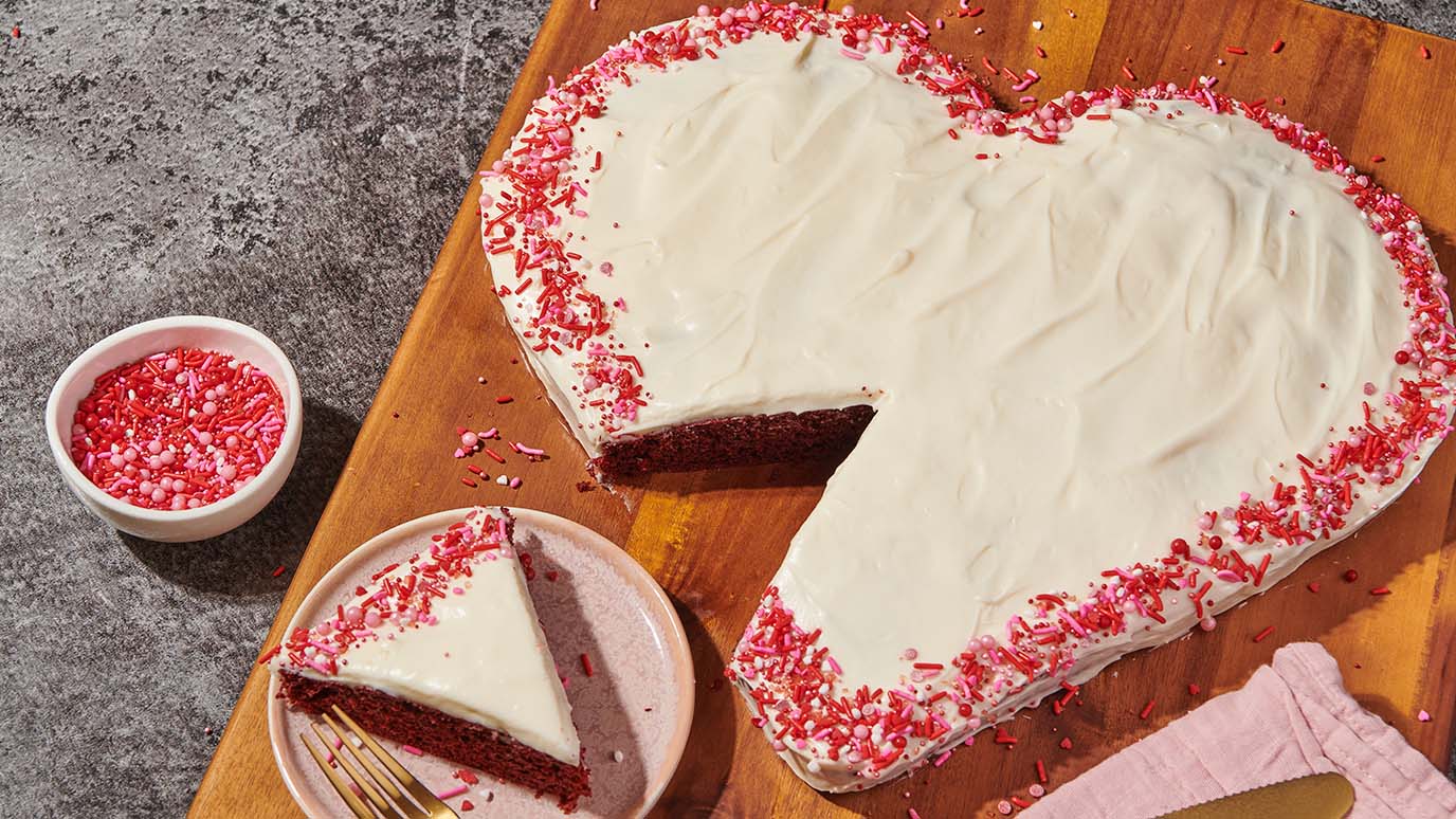 Valentine's Day Cake Idea // Conversation Heart Cake | Club Crafted